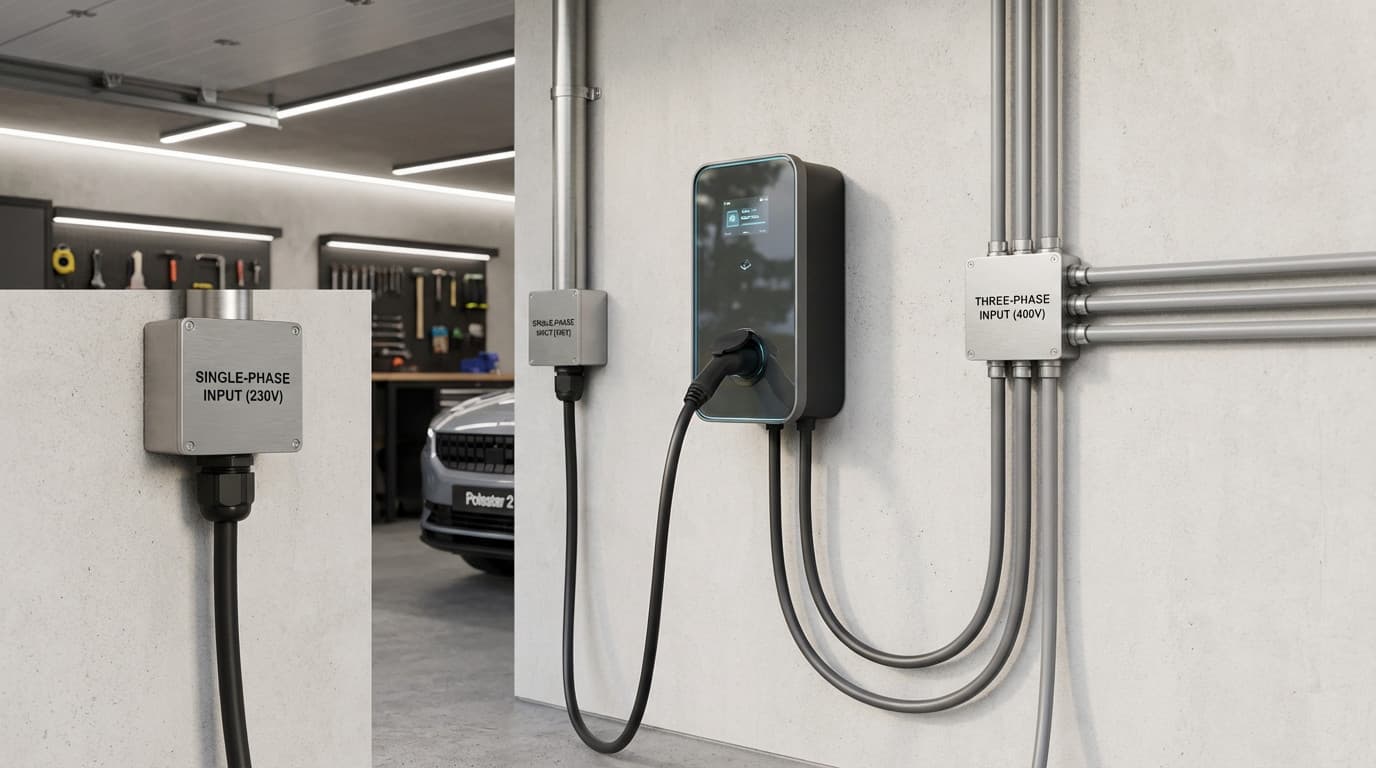 Borne recharge monophasé triphasé : faites le bon choix